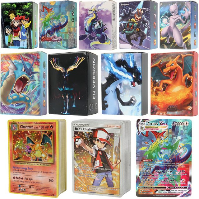 Bandai Pokémon Karten, English, Arceus Charizard Pikachu Vmax EX MEGA GX TAG 1996 - Bild 1