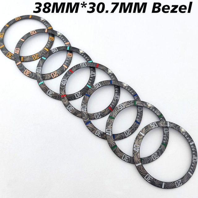 OUMASHI Uhrenteile Keramik Lünette Einsatz, 38mm * 30,7mm, Herren - Bild 1