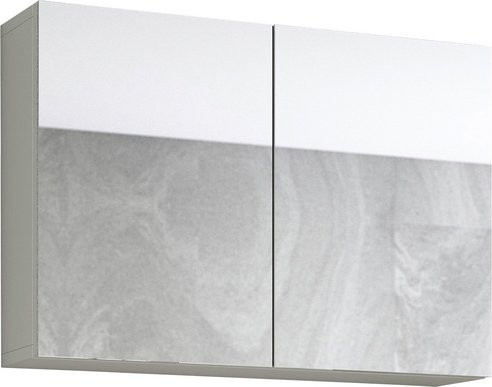VCM Spiegelschrank Flandu, 2-türig, weiss, Breite: 60 cm, Höhe: 41,5 cm - Bild 1