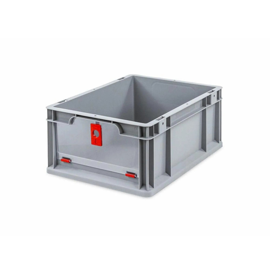 PROREGAL Eurobox NextGen Insight Cover Eurobehälter Transportbox mit verstärkten Wänden, Rot, H x B x T: 17 x 30 x 40 cm, 16 Liter - Bild 2