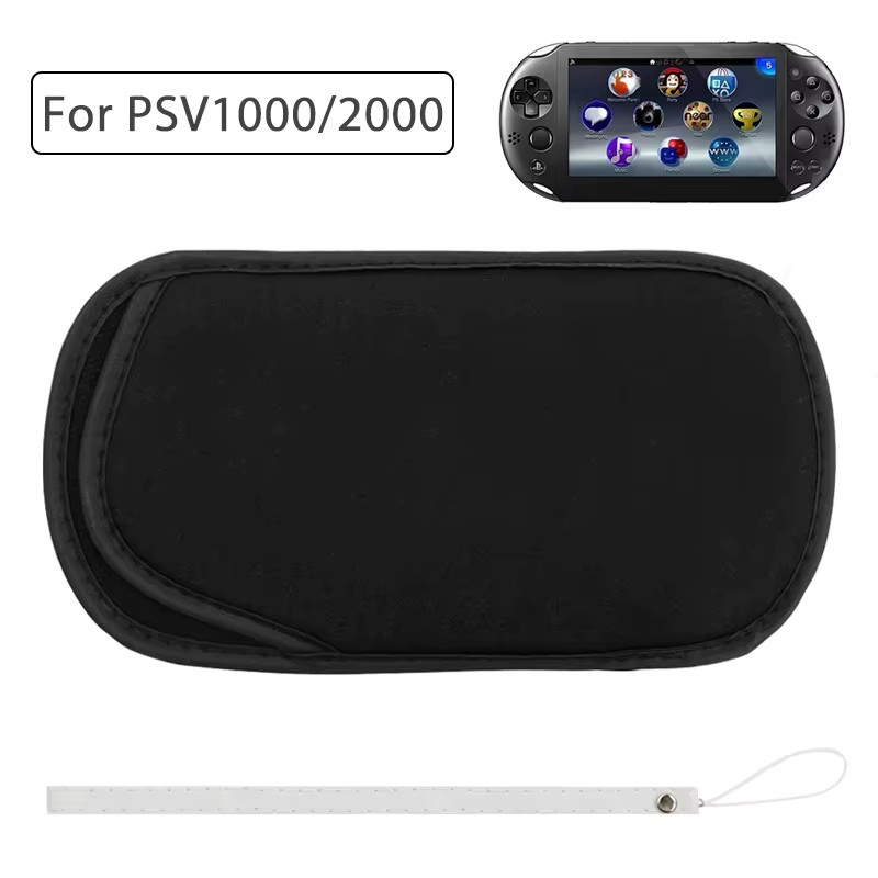 TECTINTER Tragetasche in Schwarz für Sony PSP 1000, 2000, 3000 und PS Vita 1000 Spielkonsolen als schützende Aufbewahrungstasche - Bild 2