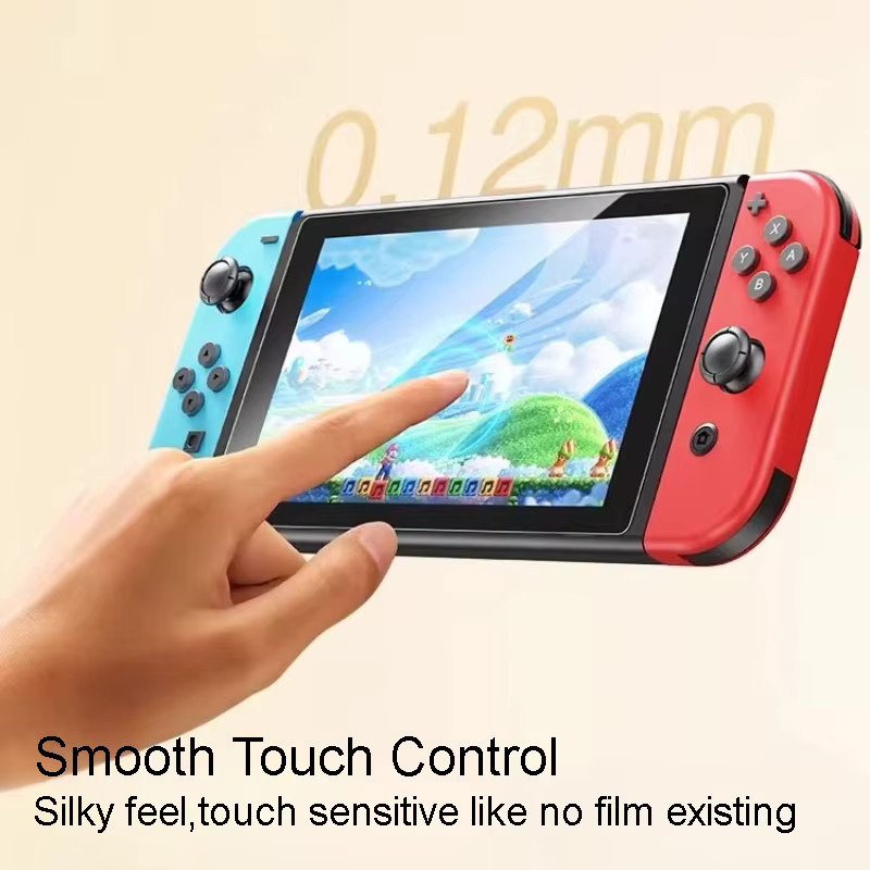 SmartDevil Displayschutzfolie aus Antireflexions-Hartglas für Nintendo Switch OLED 7 Zoll und Switch 2 8 Zoll, transparent - Bild 2