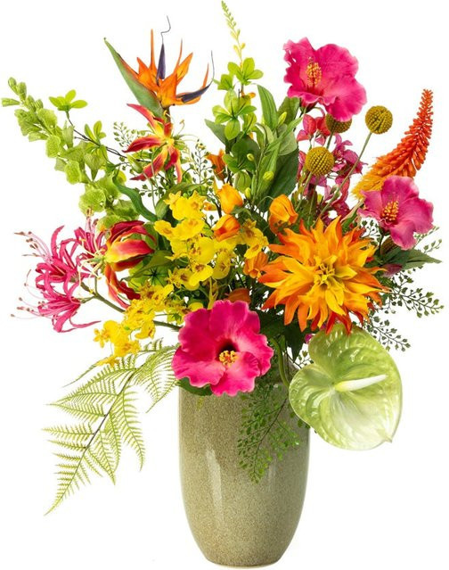 Künstlicher Blumenstrauß Talusa von Aplanta, gemischte Blumen, Höhe: 75 cm - Bild 1