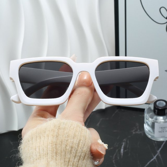Julyrays Sonnenbrille, quadratisch, Vollrand, Kunststoff, Unisex, grün - Bild 1