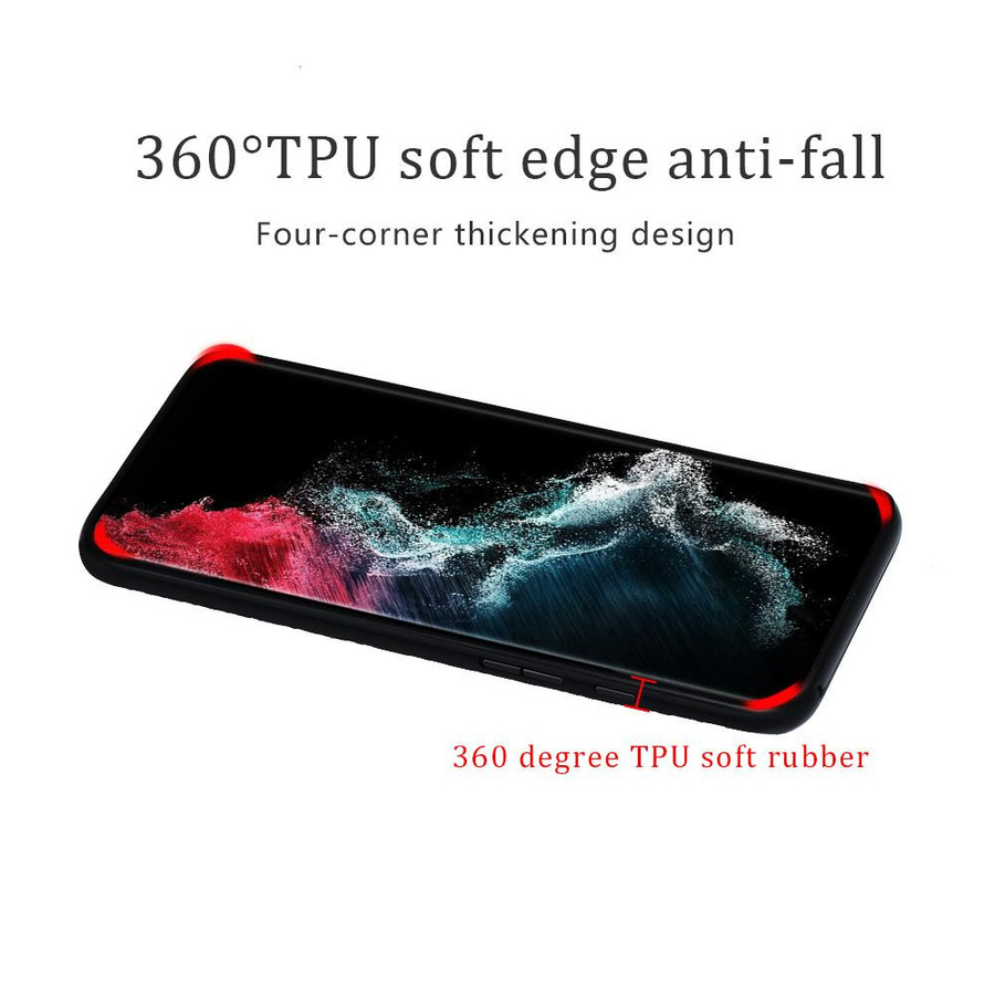 LANGSIDI Handyhülle aus echtem Rindsleder für Samsung Galaxy S25 Ultra S24 S23 S22 S21 Plus A55 5G in Schwarz - Bild 2