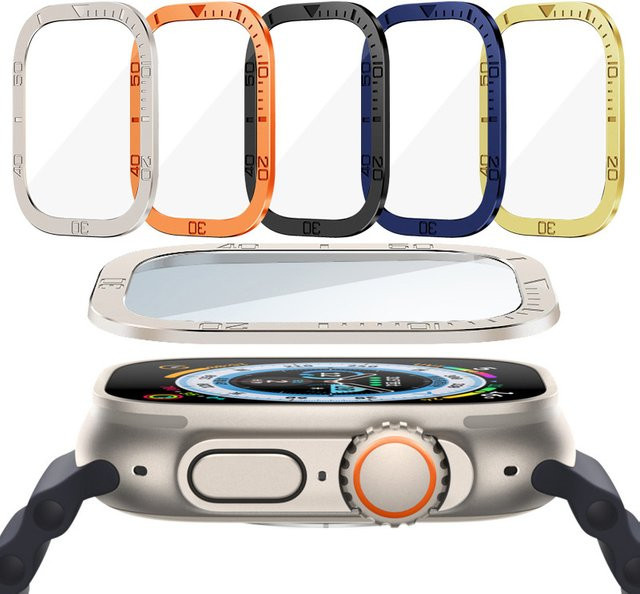Apple Displayschutzfolie aus gehärtetem Glas, 49 mm, Silber - Bild 1