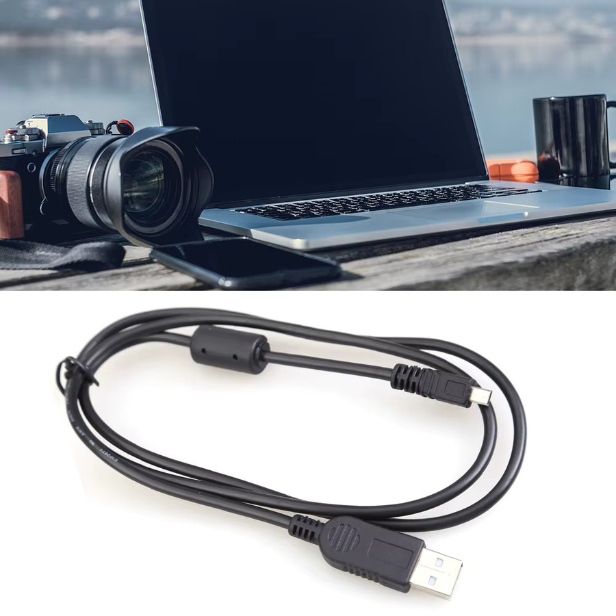 ALLOYSEED USB zu PC Datenkabel 8 Pin für Kameras, Schwarz, 1 m - Bild 2