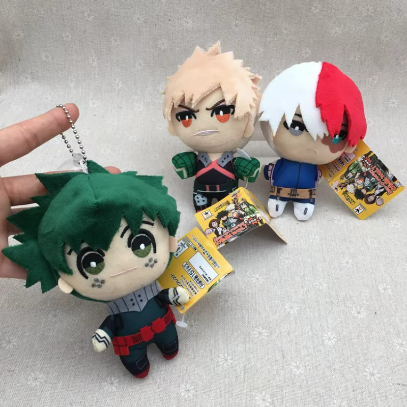 My Hero Academia Izuku Midoriya Katsuki Bakugou Shouto Todoroki, Plüschtier Rucksack-Anhänger, 15cm - Bild 2