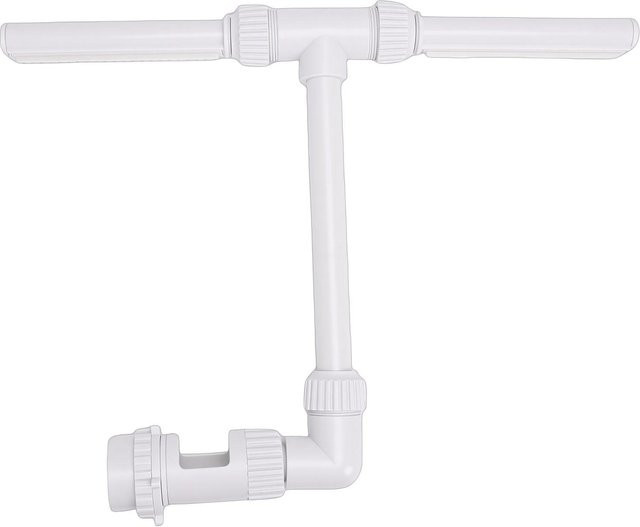 Fishine Doppelstrahl Poolbrunnen Wasserbrunnen aus PVC zur Dekoration von Pool, Spa und Teich - Bild 1