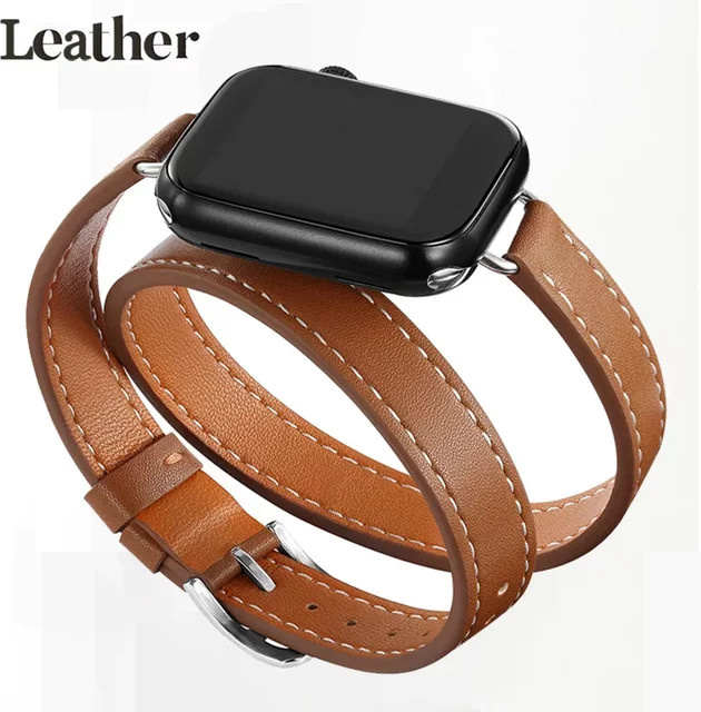 CAOWTAN Uhrenarmband Leder, Double Tour, Unisex - Bild 1