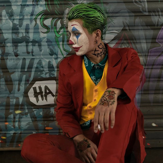 PHOENIX Clown-Anzug, Cosplay-Kostüm, 4-teiliges Set - Bild 1