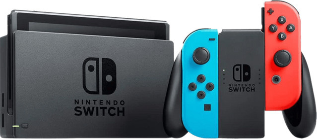 Nintendo Switch Tragbare Spielkonsole Schwarz Rot Blau 32 GB WLAN - Bild 1