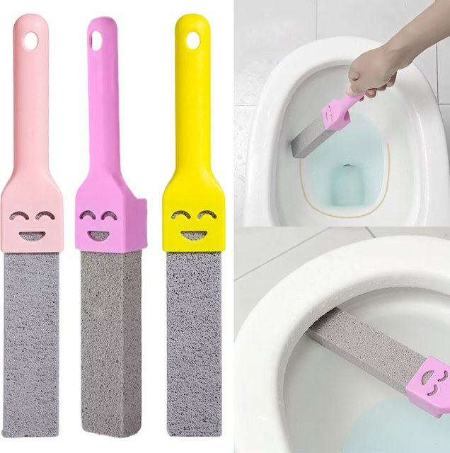 LEENKEA Bimsstein WC Reiniger zur Kalkentfernung in Gelb für Toilette, Badewanne und Waschbecken - Bild 1
