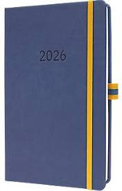 Wochenkalender Sigel Linescape 2026 A5 blau-gelb mit 176 Seiten und FSC-Papier - Bild 1