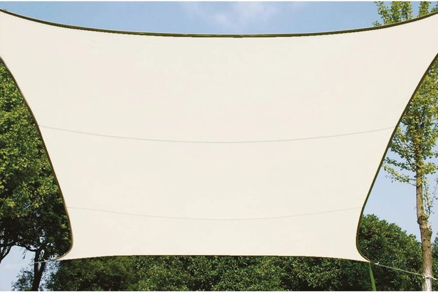 Perel Sonnensegel rechteckig aus Polyester in Cremefarben B: 300 cm, T: 200 cm - Bild 1