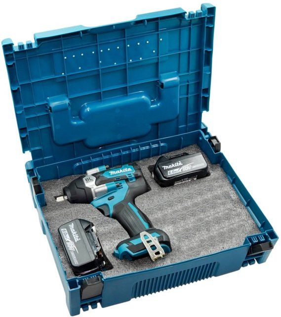 Makita DTW700 Akku-Schlagschrauber bürstenlos mit 1/2 Zoll Antrieb und 1000 Nm Drehmoment inklusive 18V Lithium-Akku - Bild 1