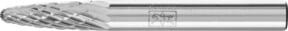 PFERD Hartmetall Frässtift Rundbogen RBF universal mittel fein, Durchmesser: 6 mm, Länge: 18 mm, Schaft-Durchmesser: 6 mm, Farbe: Silber - Bild 1