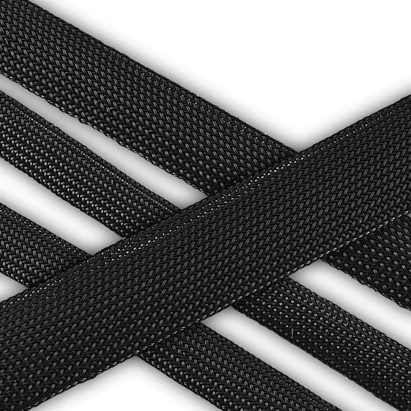 Flexibler Kabel-Schutz aus geflochtenem Drahtgitter für TV, Audio und PC, 3 m, Schwarz - Bild 2