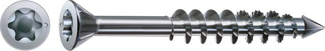 Spax Senkkopf Universalschraube mit T-Star Plus-Antrieb aus Stahl, Farbe: Silber, 100 Stück - Bild 1