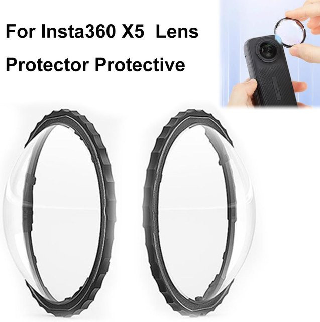 Insta360 X5 Objektivschutz aus gehärtetem Glas, transparente Kamera Objektiv Abdeckung für deine Insta360 X5 360 Action Kamera, Anti-Scratch Schutzfilm - Bild 1