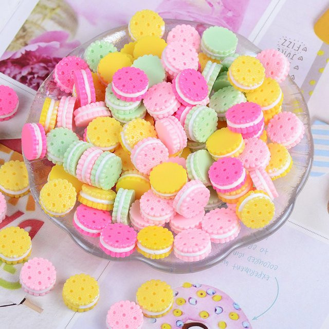 Kawaii Mini Harz Creme Keks Figuren, 10-teiliges Set, Multicolour - Bild 1