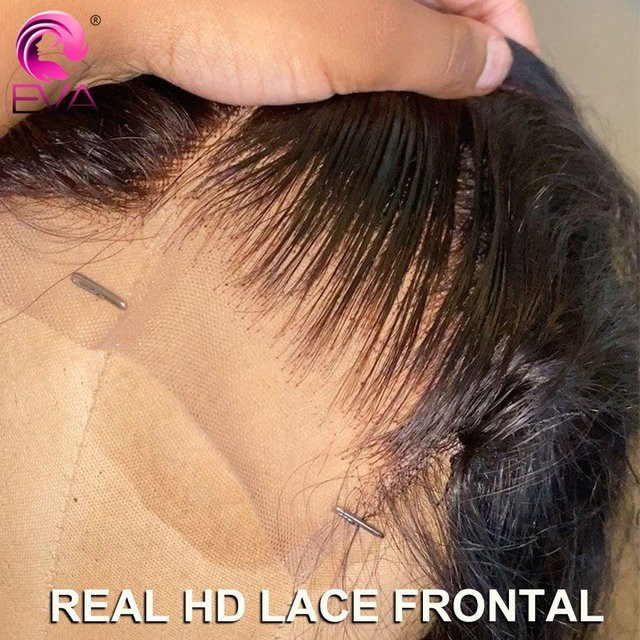 Eva Hair HD-Spitzenverschluss, 100 % Echthaar, gerade und gewellt - Bild 1