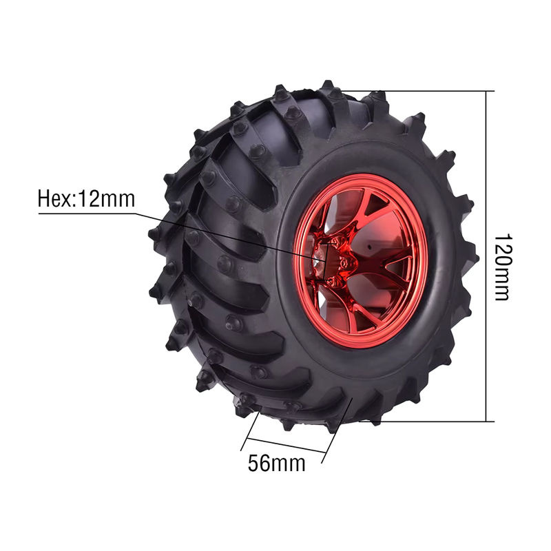 Traxxas 4-teiliges Set Monster Truck Reifen Räder 1/10 - Bild 4