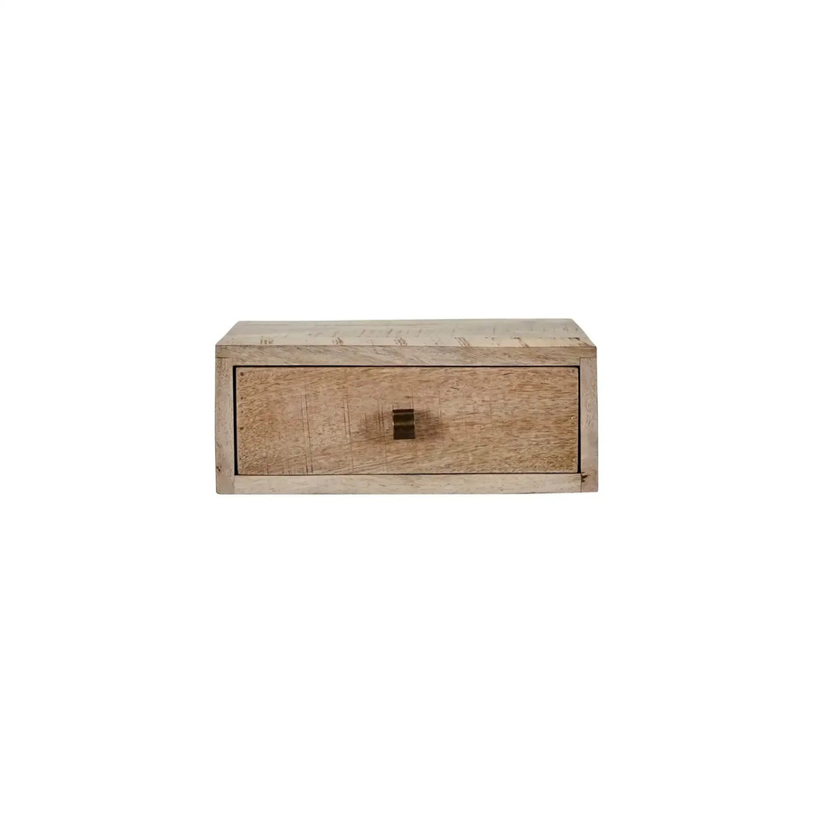 House Doctor Wandtisch Bedsi aus Mangoholz in Natur/Braun, Breite: 35 cm - Bild 1