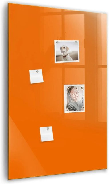 Tulup Magnettafel aus Glas in Orange, B: 60 cm, H: 90 cm - Bild 1