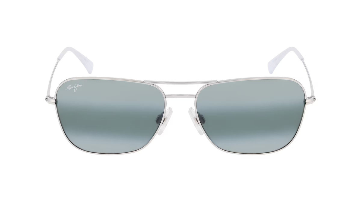 Maui Jim MJ0675S Sonnenbrille, Vollrand, Quadratisch, Metall, Silber, Herren - Bild 1