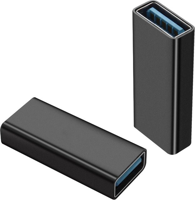 Multifunktionaler USB-A-zu-USB-A-Konverter 3.1 Kabeladapter in Schwarz für Laptops - Bild 1