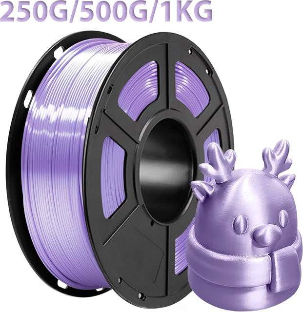3D Maliang PLA Seide Filament Hellpurpurrot 1,75mm für FDM 3D-Drucker - Bild 1