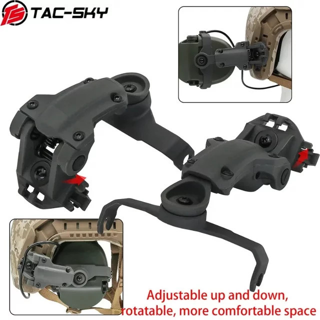 Ts TAC-SKY Headset Adapter für MSA Sordin taktische Kopfhörer, Farbe: Schwarz - Bild 1