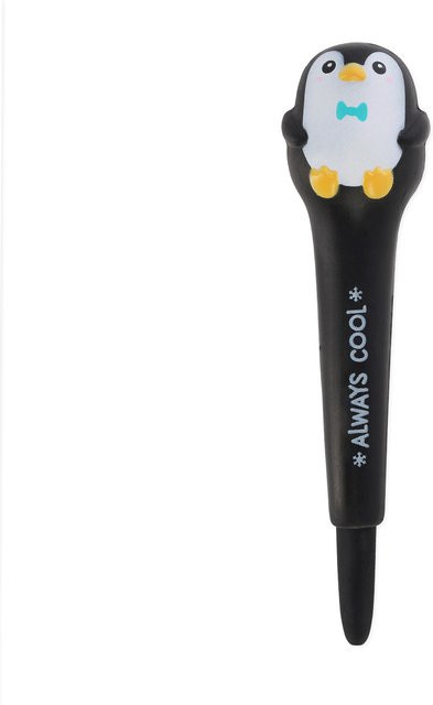 Legami Squishy-Gelstift Penguin in Schwarz - Bild 1