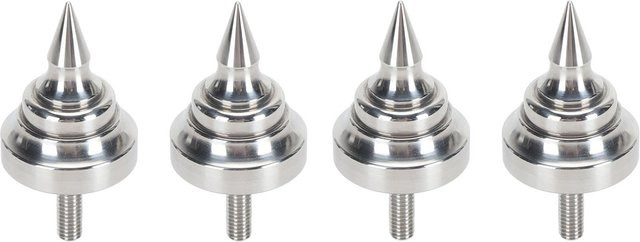 OutsideWorld HiFi Lautsprecher Spikes aus Edelstahl in Silber, verstellbare Isolationsfüße für M8 - Bild 1