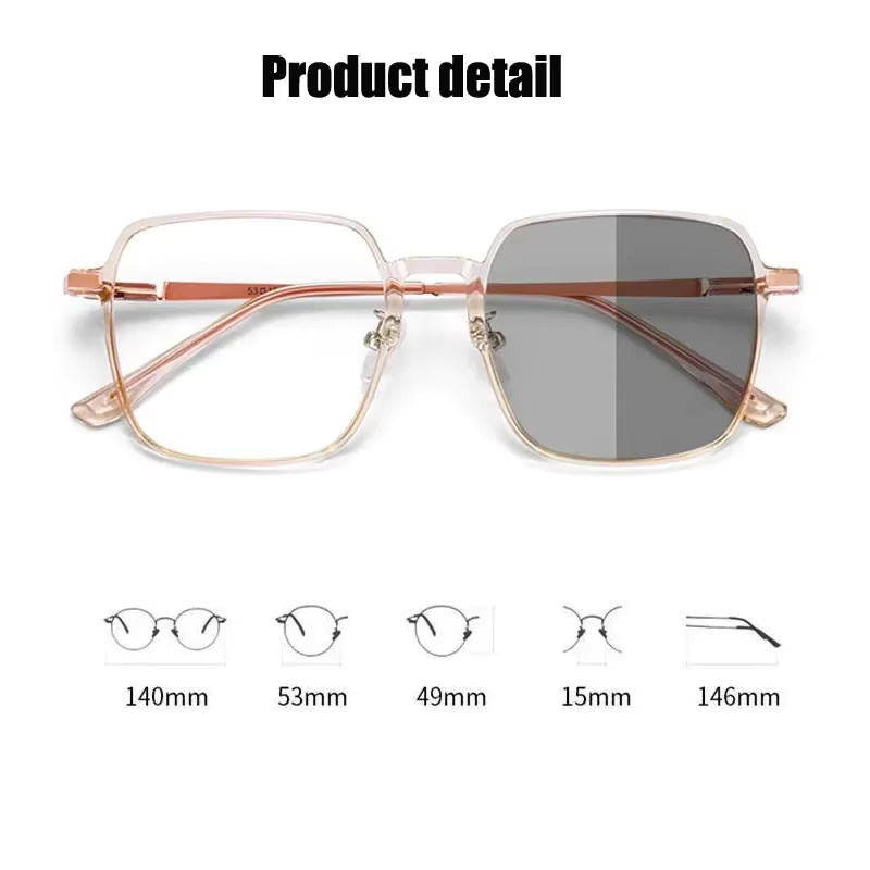 SNQP Lesebrille, photochrom, Vollrand, Square, Damen - Bild 2