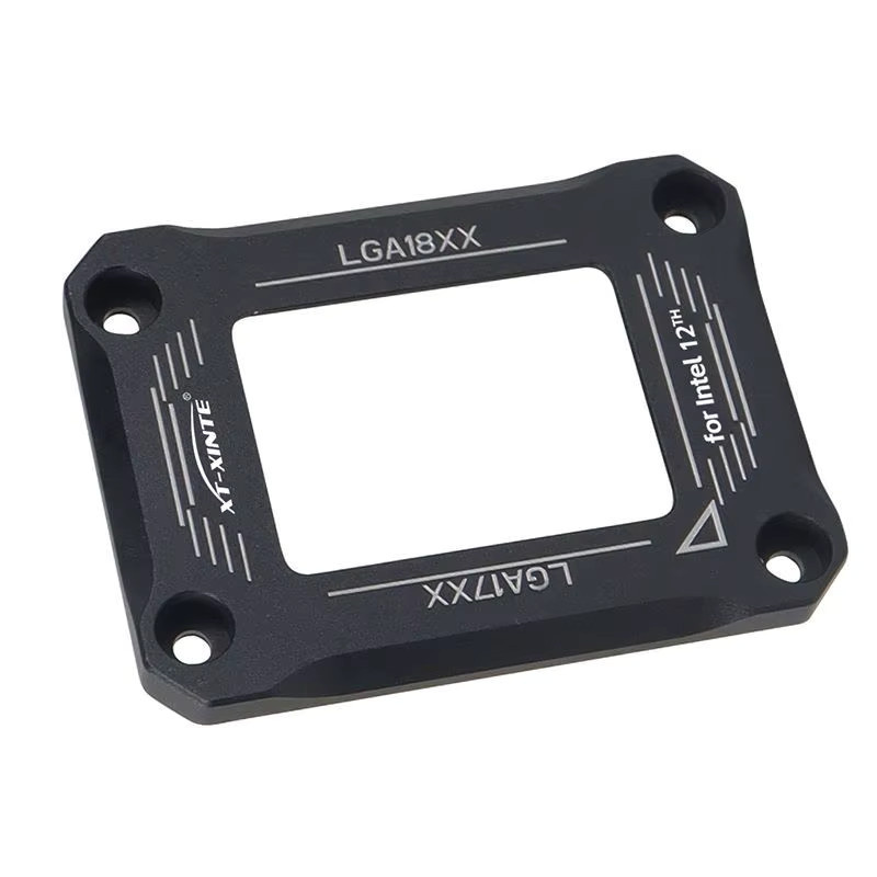 LGA17XX Biegekorrekturrahmen aus Legierung für Intel 12th/13th/14th CPU, CPU-Kühler-Halterung für LGA1700 und LGA-1800 Plattform, Schwarz - Bild 2