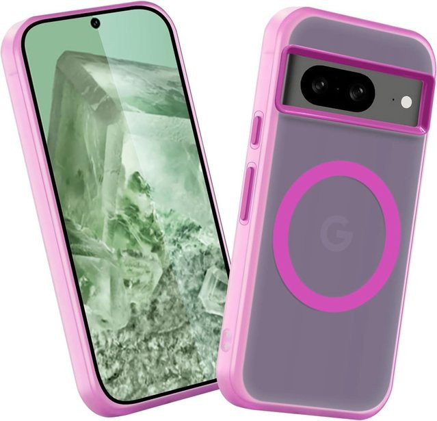 Wasserdichte magnetische Schutzhülle für Google Pixel 10, 9, 8, Pro, XL, 9A, 8A in mattierter, durchscheinender Optik mit Bonbonfarben - Bild 1