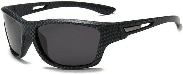 Binchi Outdoor Equipment Sportsonnenbrille, rectangular, Vollrand, plastic, black, unisex, polarisiert - Bild 1