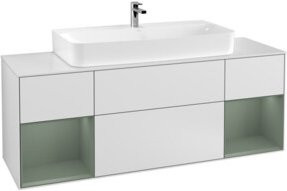 V&B Waschtischunterschrank Finion in Weiß lackiert, B/T/H: 160 x 60,3 x 50,1 cm - Bild 1