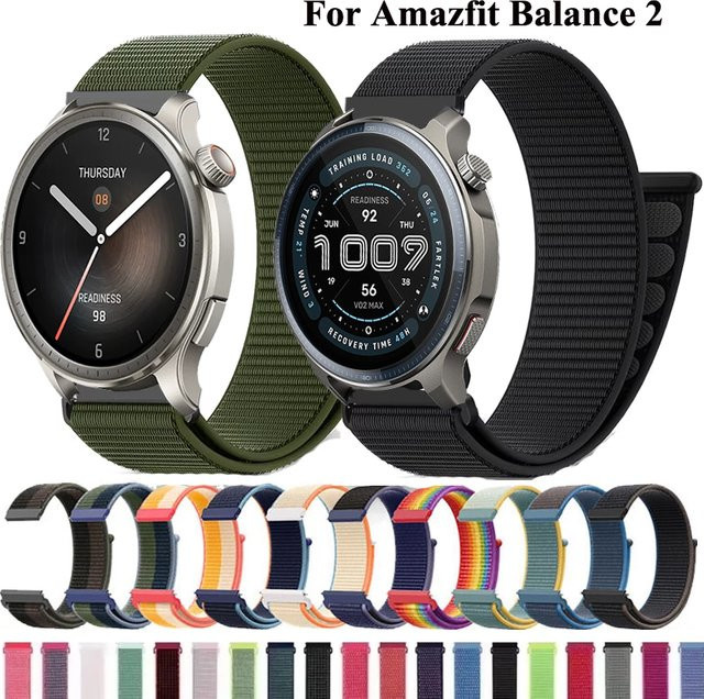 Uhrenarmband Nylon, Schwarz, Unisex, 20 mm, 22 mm - Bild 1