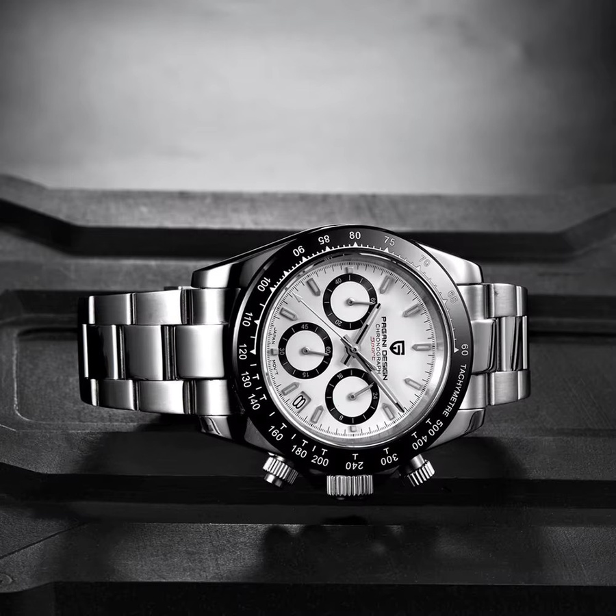 PAGANI DESIGN Chronograph, Quarz, Edelstahl, Saphirglas, Herren - Bild 3