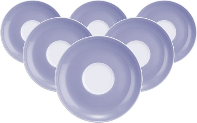 Seltmann Weiden Teeuntertassen Liberty Pure Colors Purple aus Porzellan 6er Set Durchmesser: 13 cm - Bild 1