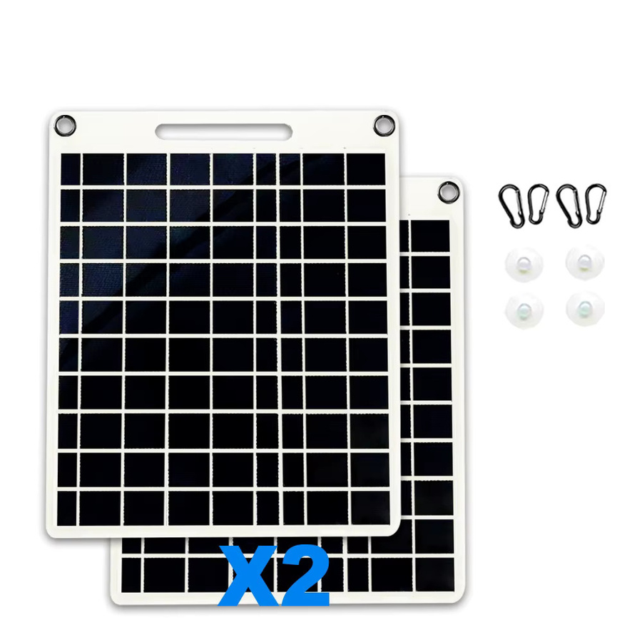 Tragbares 100W Solarladegerät von soecopo mit zwei USB-Anschlüssen, wasserdichtes Solarpanel für Camping und Outdoor - Bild 7