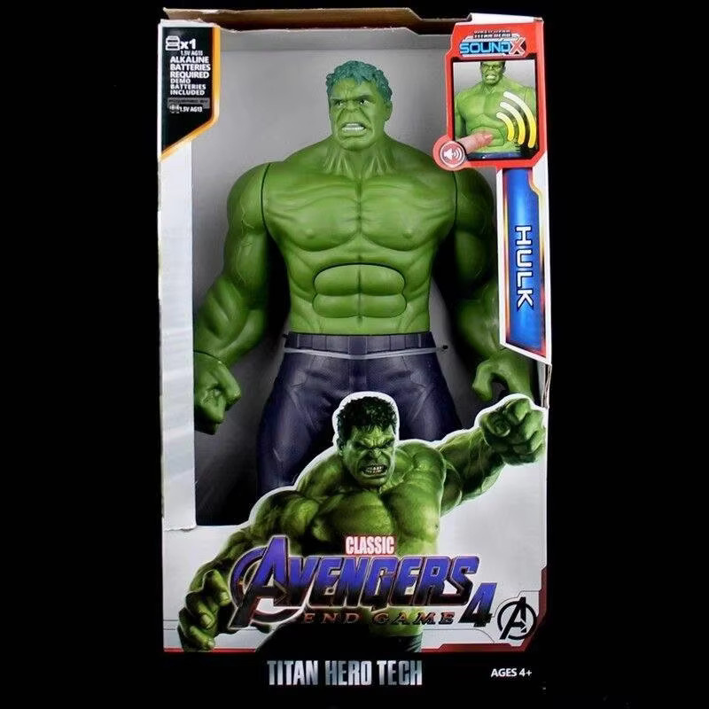 Hot Toys Marvel Avengers Actionfigur, Hulk, Captain America, Spiderman, Iron Man, Thanos, mit Sound und Licht, 30 cm, ab 4 Jahren - Bild 2