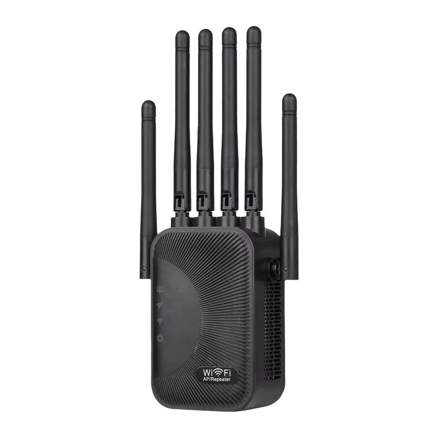 Regaton Dual-Band WLAN-Repeater 1200Mbps mit Smart Digital Display, Wi-Fi Signalverstärker in Schwarz - Bild 5