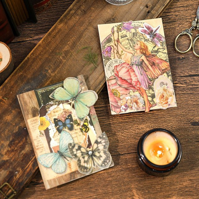 Alideco Memo Pads Set mit 60 Blättern in Multicolour für Junk Journal und Scrapbooking - Bild 1