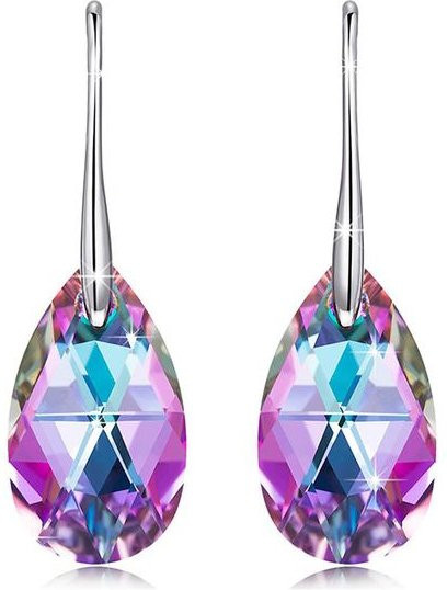 Wucifang Jewelry Ohrringe, Tropfenform, Silber, Kristall, Damen - Bild 1