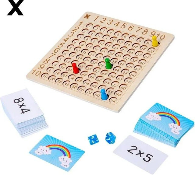 Kidsly Montessori Multiplikationsspiel aus Holz, Lernspielzeug, ab 0 Jahren - Bild 1