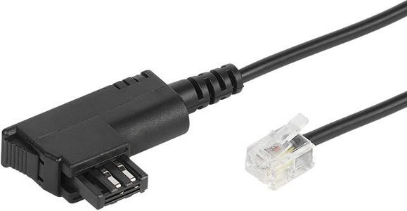 Vivanco Anschlusskabel für Modem TAE-N auf RJ11 4p2c Schwarz 3m - Bild 1